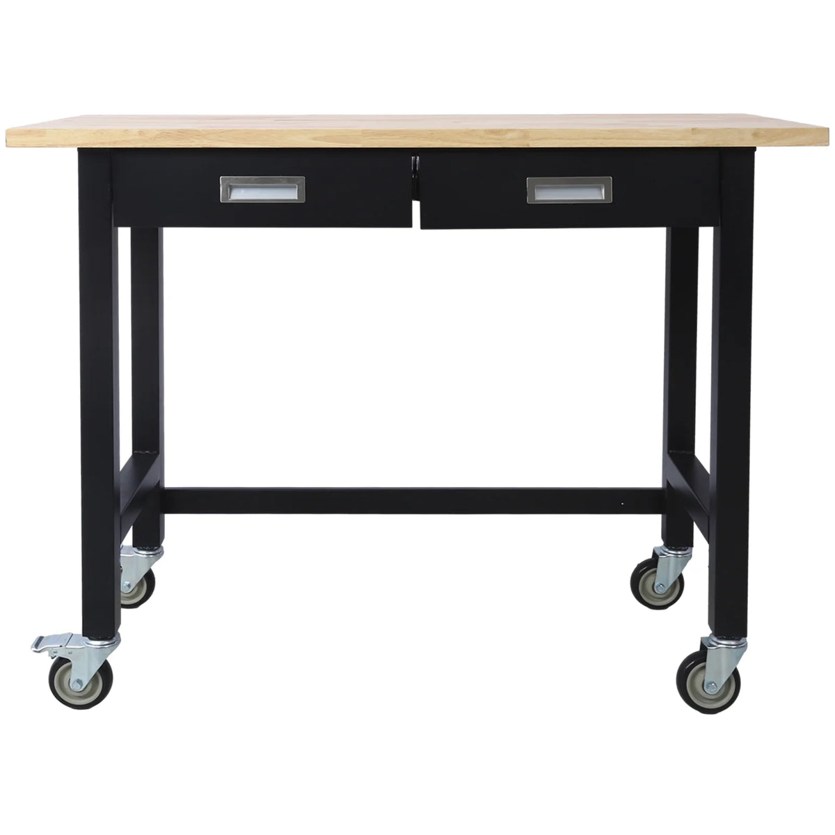 48in Heavy Duty Bamboo Wood Workbench with Drawer Storage T56410