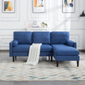72 inch L-Shape Reversible Sectional Sofa with Two Pillows E60130