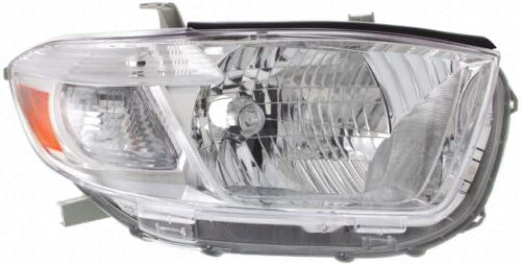 Passenger Side Headlight Unit for Toyota Highlander 2008 2009 2010 O579593