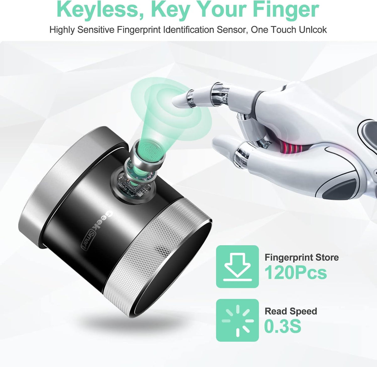 Sliver Smart Door Lock K600976