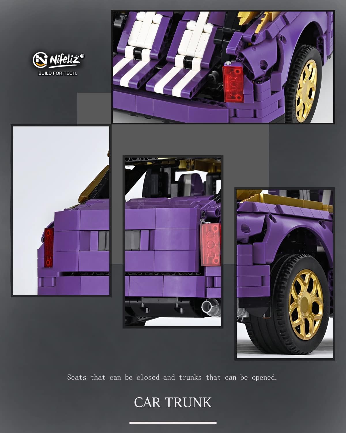 3,161 Pieces Sport Utility Car Building Kit H20880