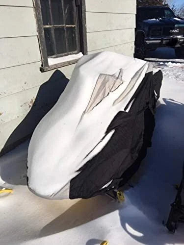 Snowmobile Cover with Built-in Securing Straps and Storage Bag O573322