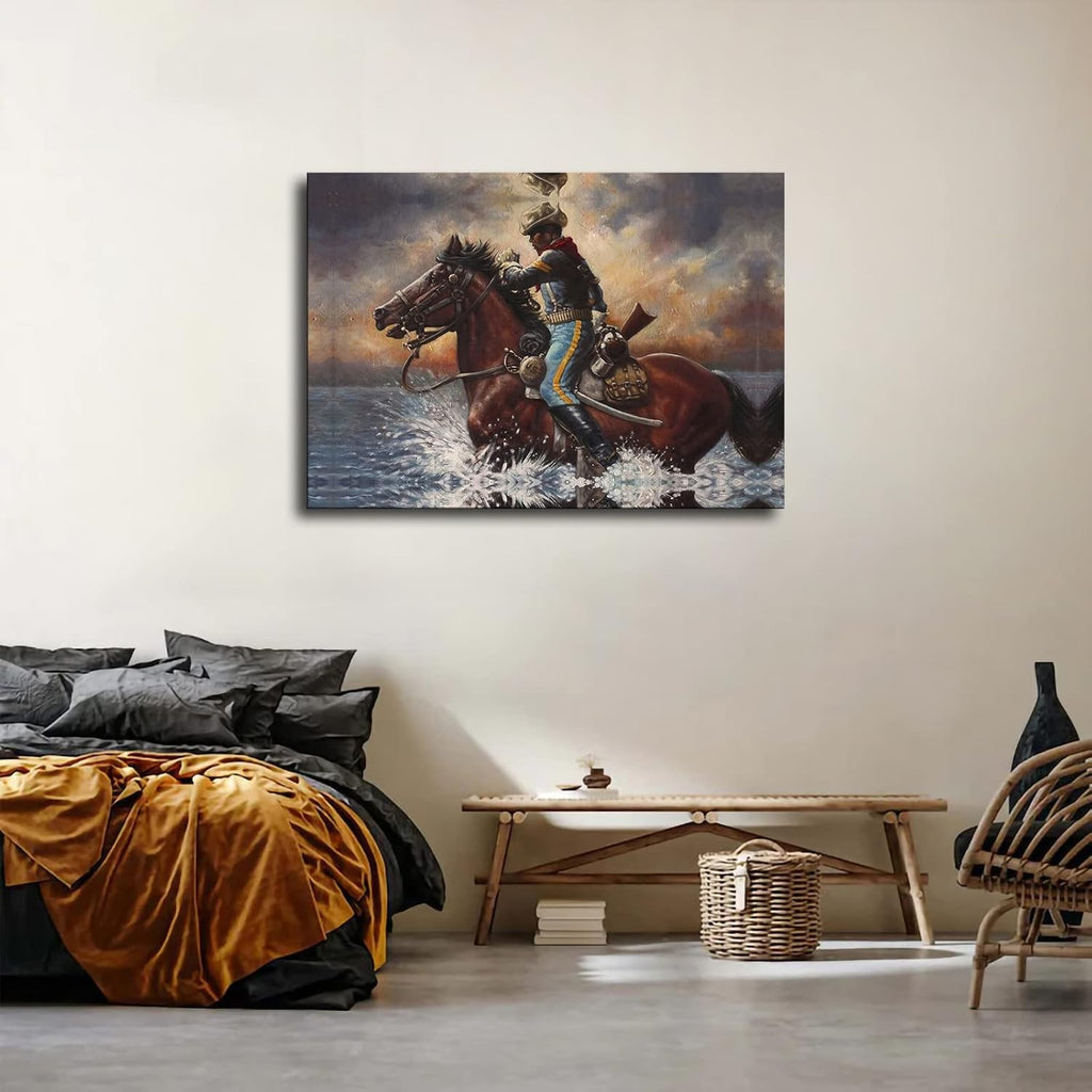 Buffalo Soldier Poster Canvas Wall Art K5610