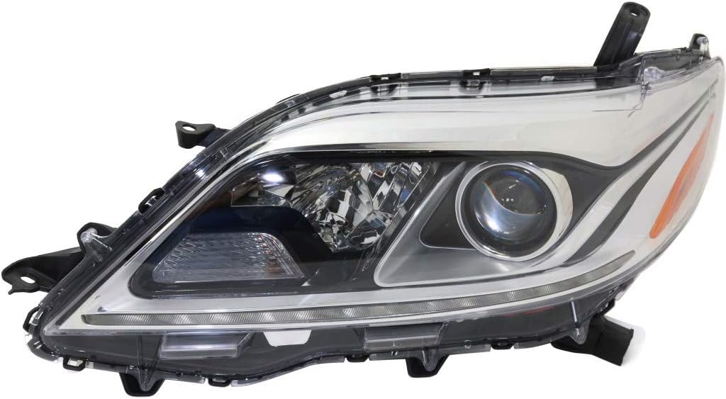 Passenger Side Halogen Headlight for Toyota Sienna 2015-2017 T9100