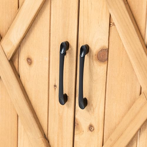 Outdoor Wooden Potting Bench with Wheel Z21628
