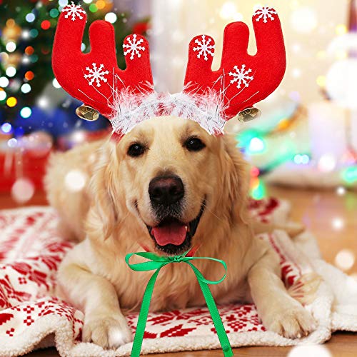 Christmas Elk Reindeer Antler Headband Pet Costume L2090