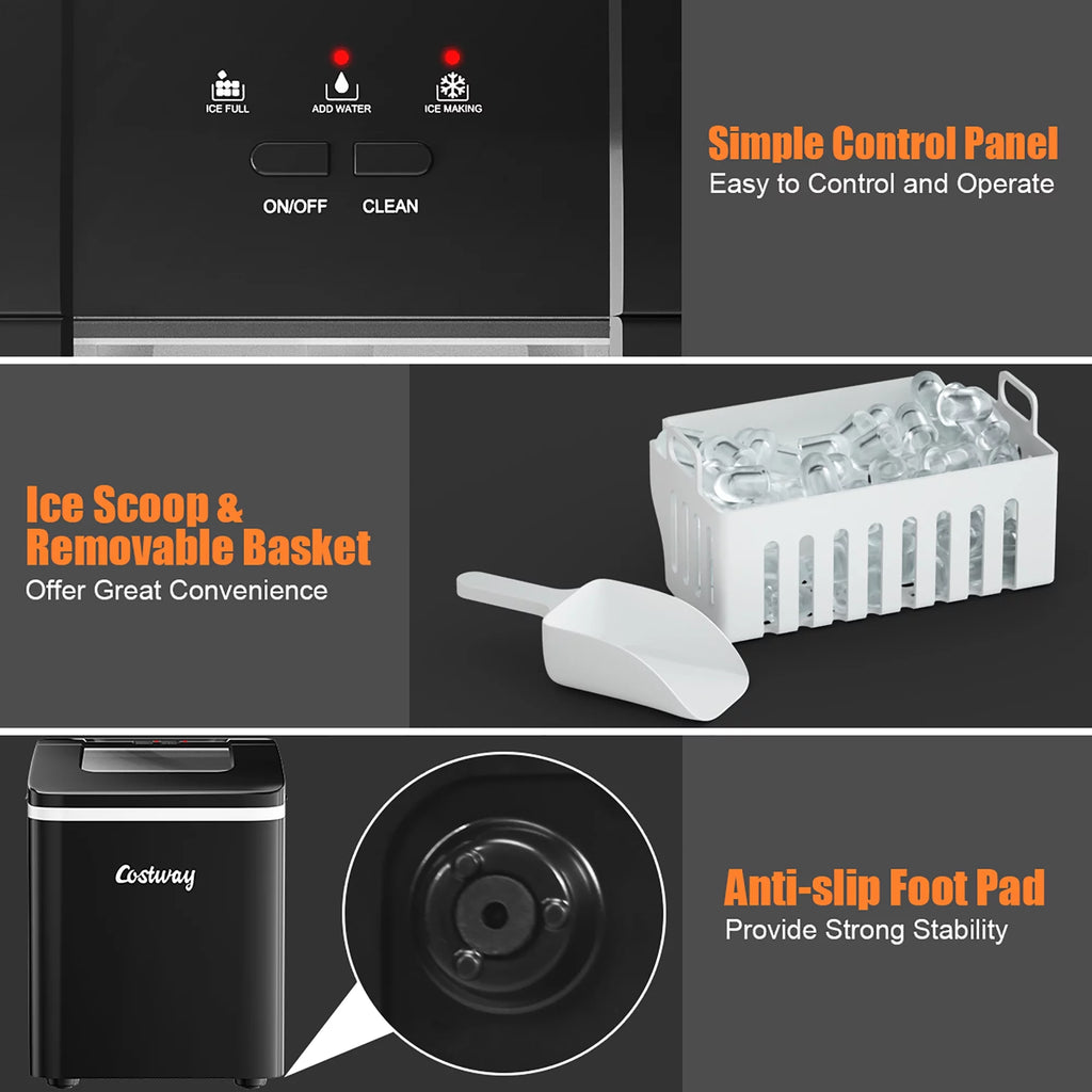 Portable Countertop Ice Maker with Scoop Q17816