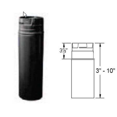 4" Inner Diameter Black Chimney Pipe O839