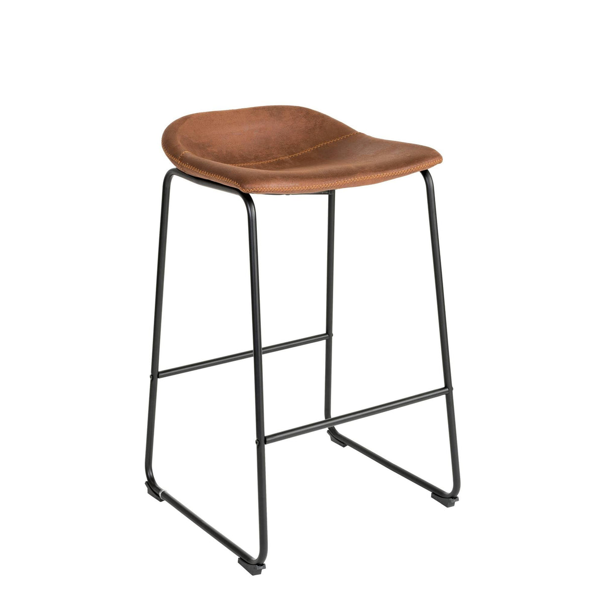 Brown Bar Stool Set of 2 B8197