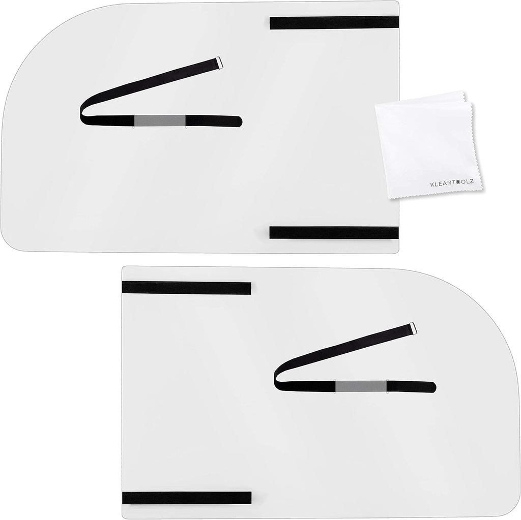 Adjustable Plexiglass Car Sneeze Guard Barrier with Microfiber Cloth E587
