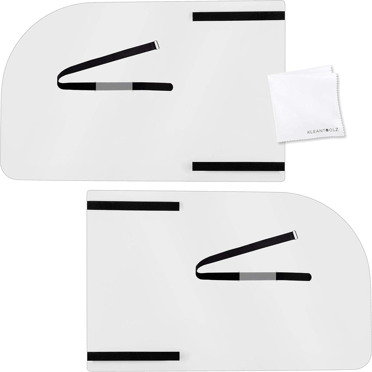 Adjustable Plexiglass Car Sneeze Guard Barrier with Microfiber Cloth E587
