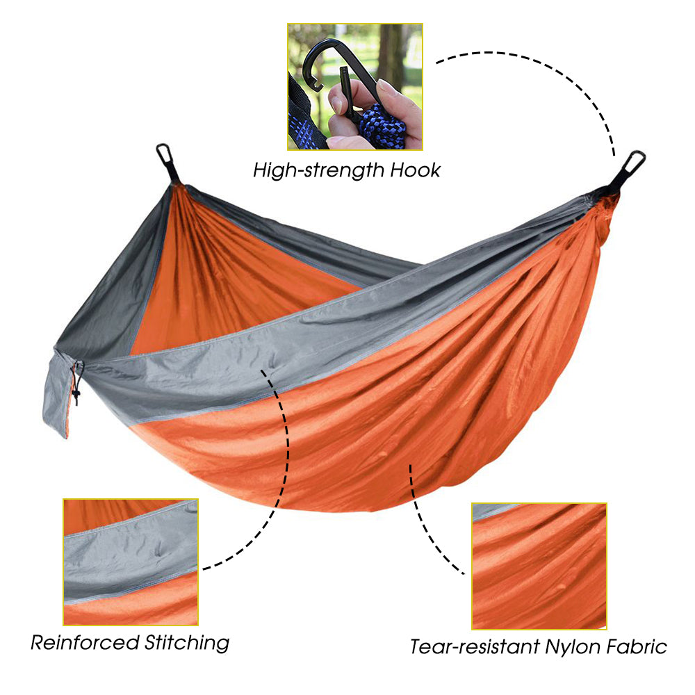 Double Camping Hammock for 2 Persons Portable Outdoor K54646