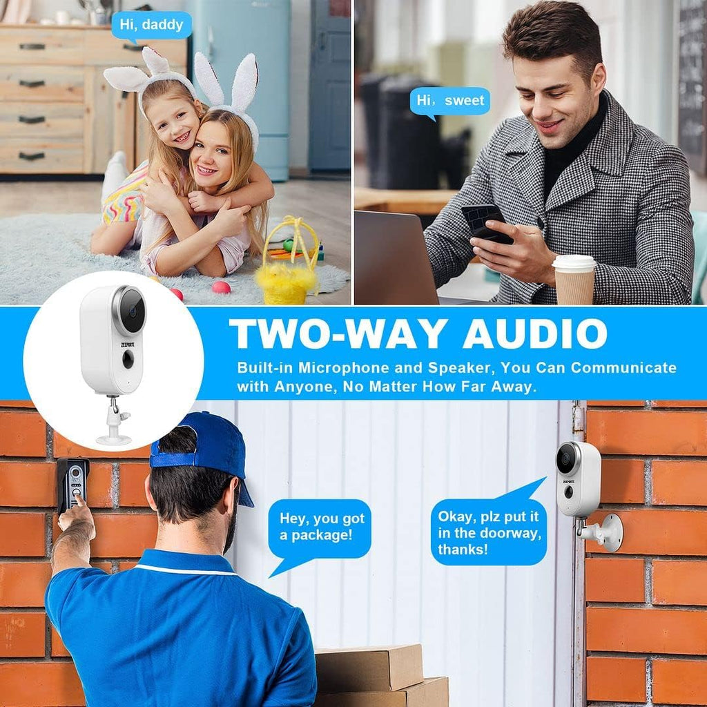 1080P HD Wireless Security Camera with Night Vision and Motion Detection C1292