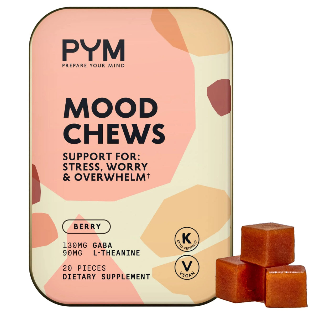 Berry Mood Chews 20 Count Stress Support Supplement L393