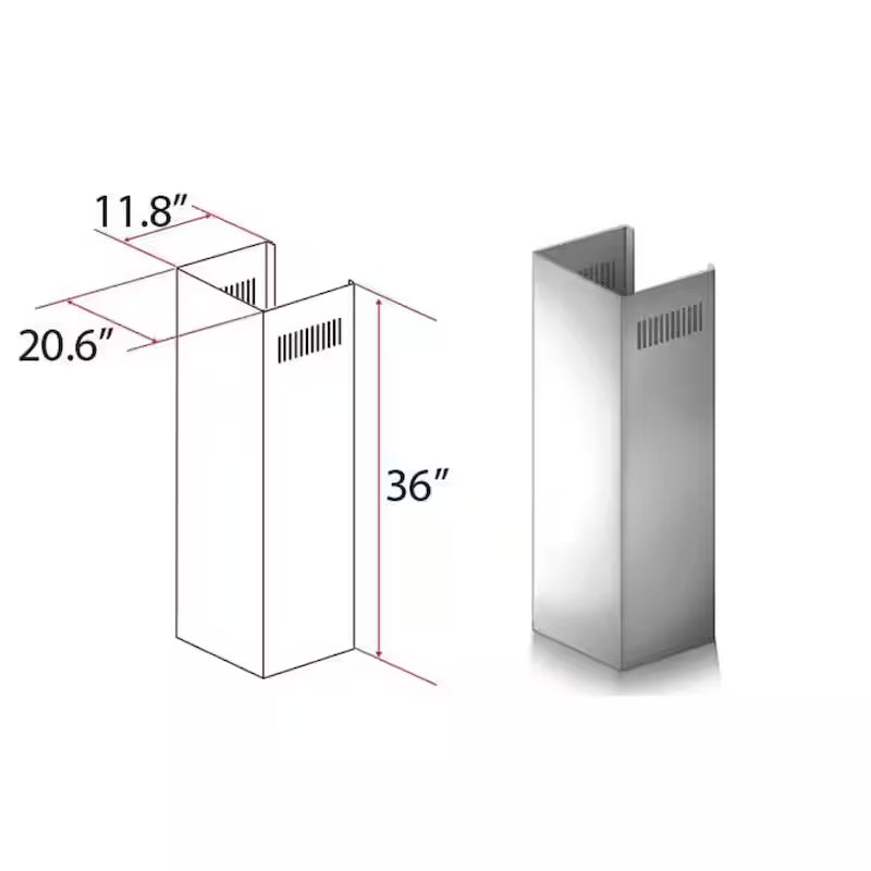 Adjustable 1-Piece Chimney Extension Kit T7766