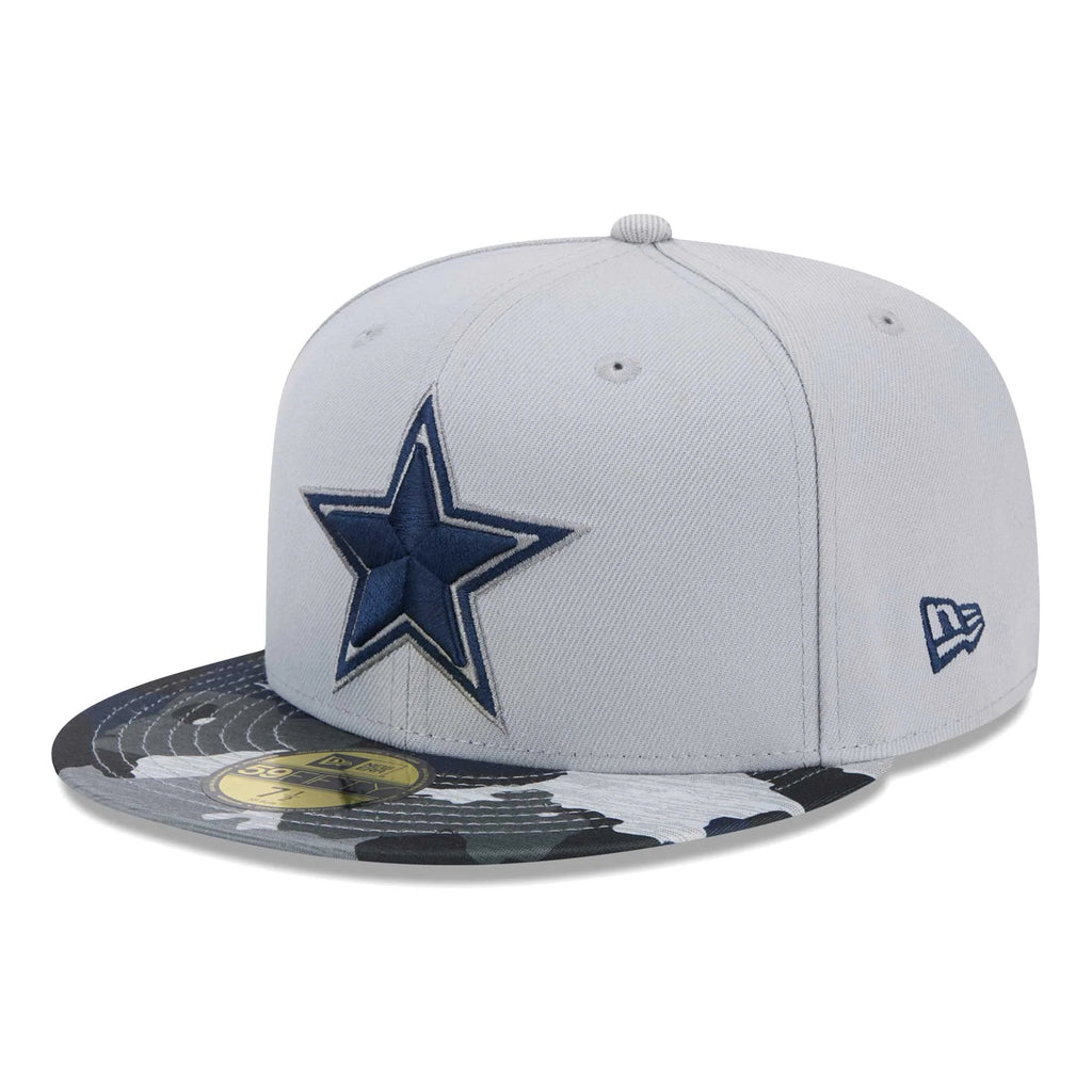 Gray Dallas Cowboys Fitted Hat N34962