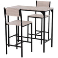 3-Piece Counter Table Set High Back Stool F5901