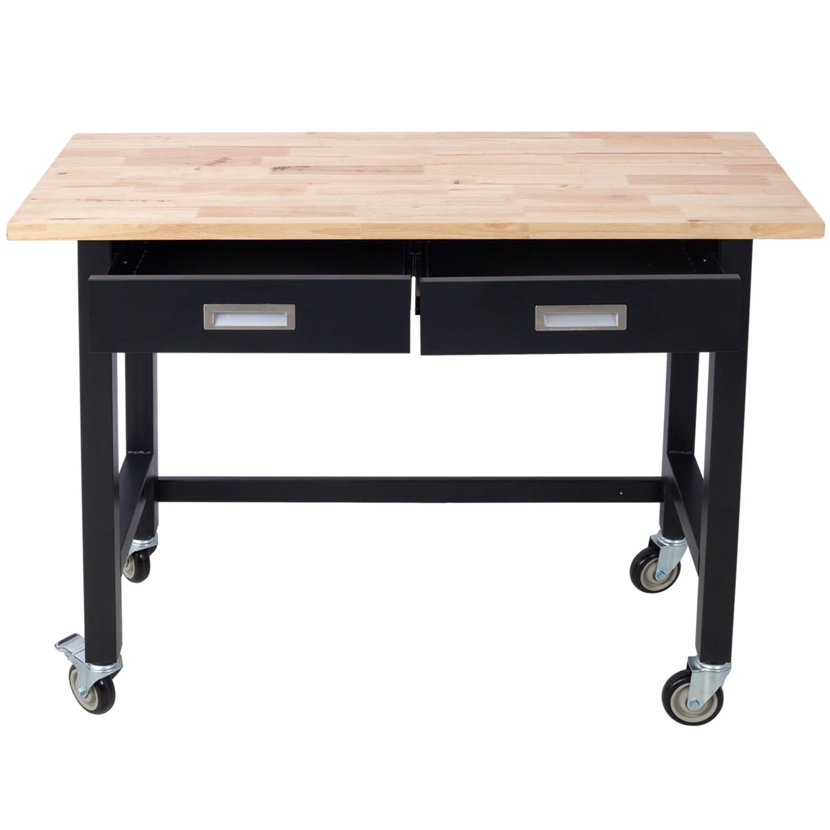 48in Heavy Duty Bamboo Wood Workbench with Drawer Storage T56410