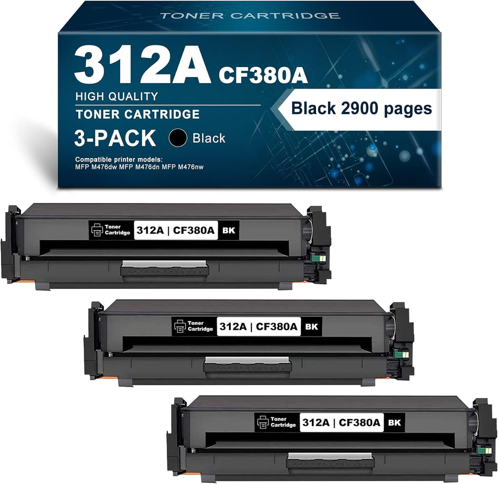 312A Toner 3 Pack Compatible Remanufactured Ink Cartridge S592729
