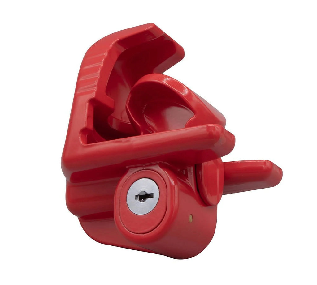 Red Steel Trailer Ball Hitch Lock A9529
