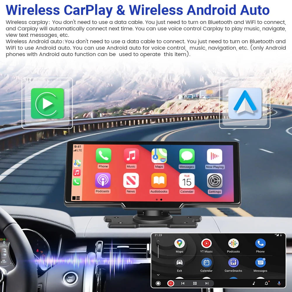 Portable Car Stereo Radio with Backup Camera D460559