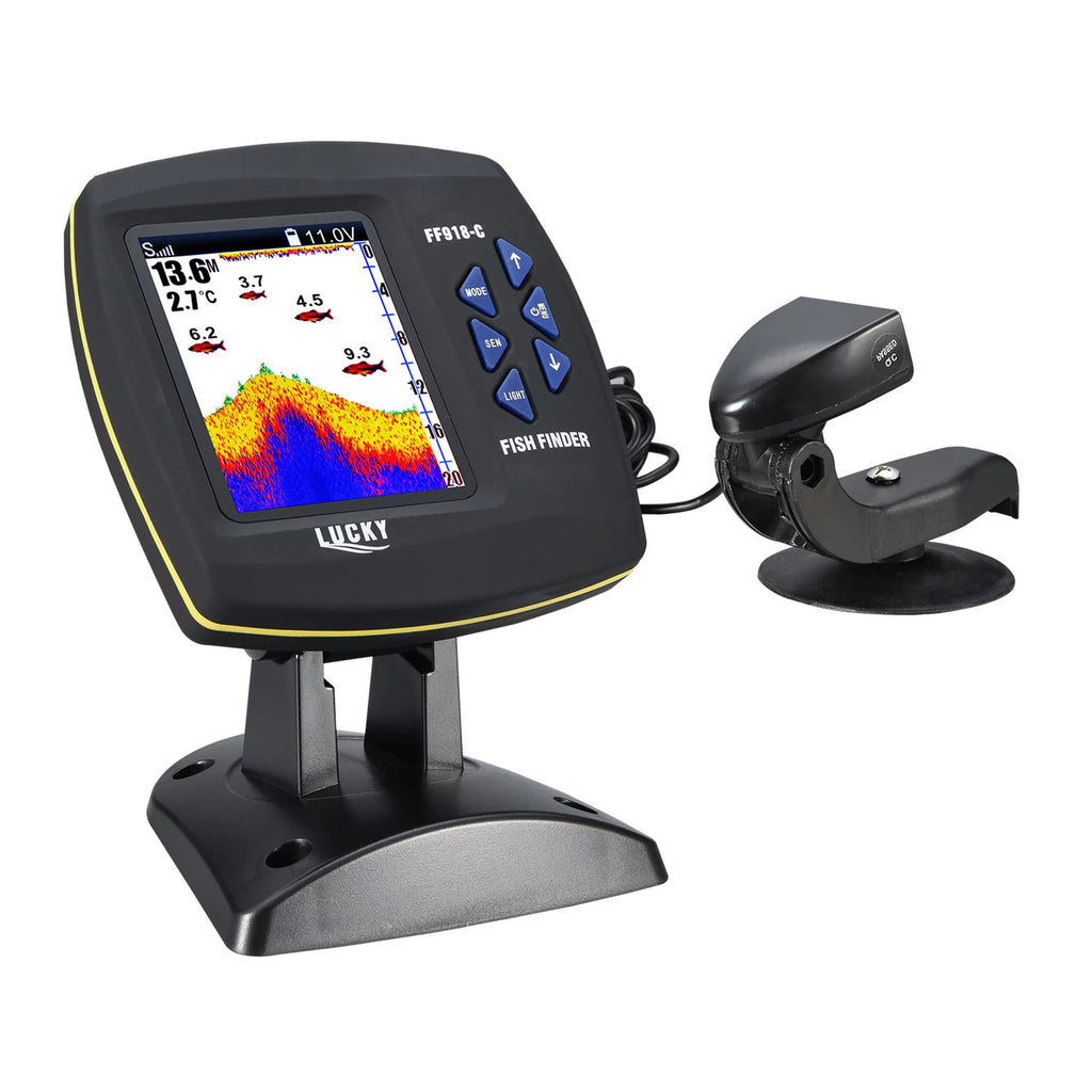 Color LCD Screen Fish Finder 590ft Water Depth C105