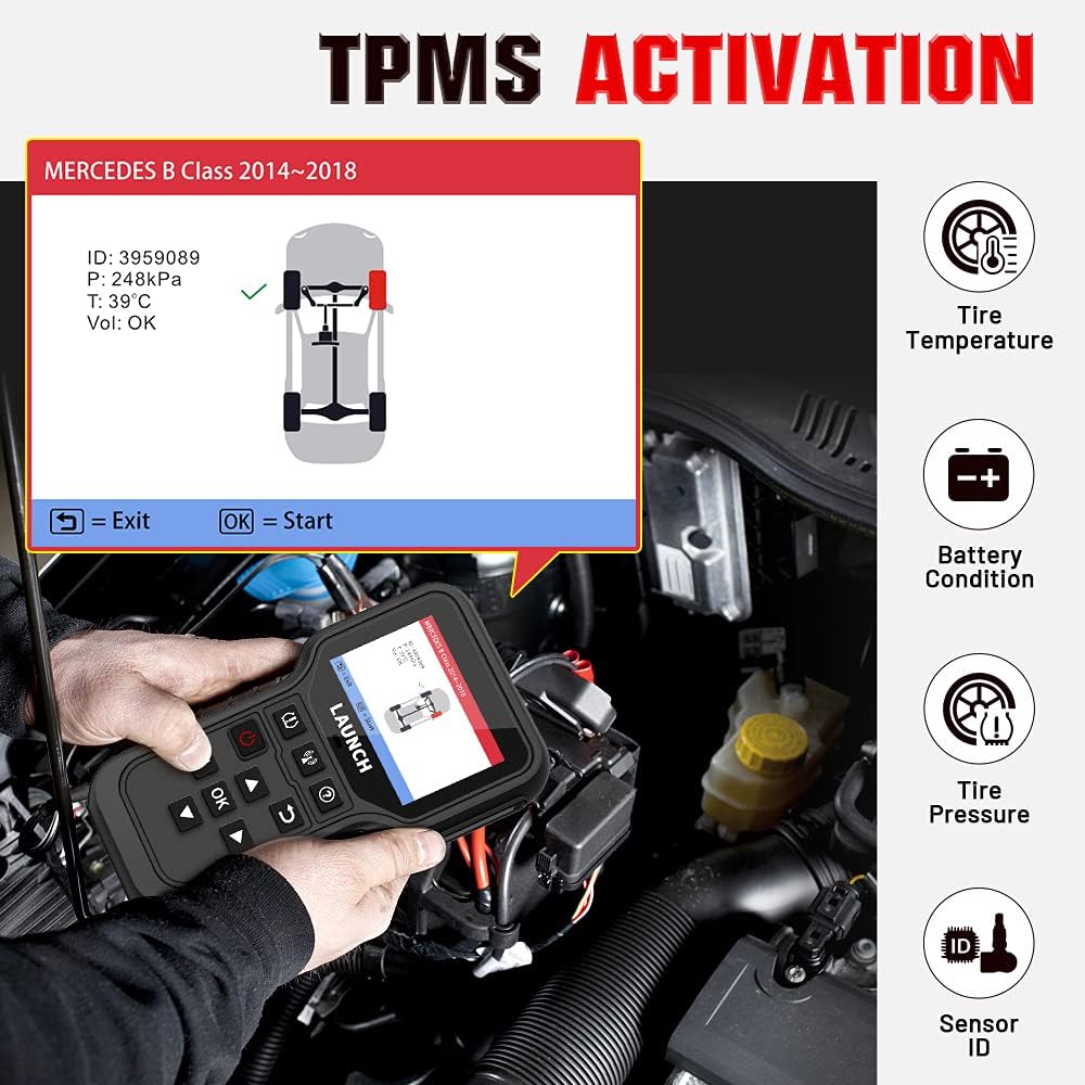 TPMS Relearn Tool with OBD2 Scanner Code Reader N2197