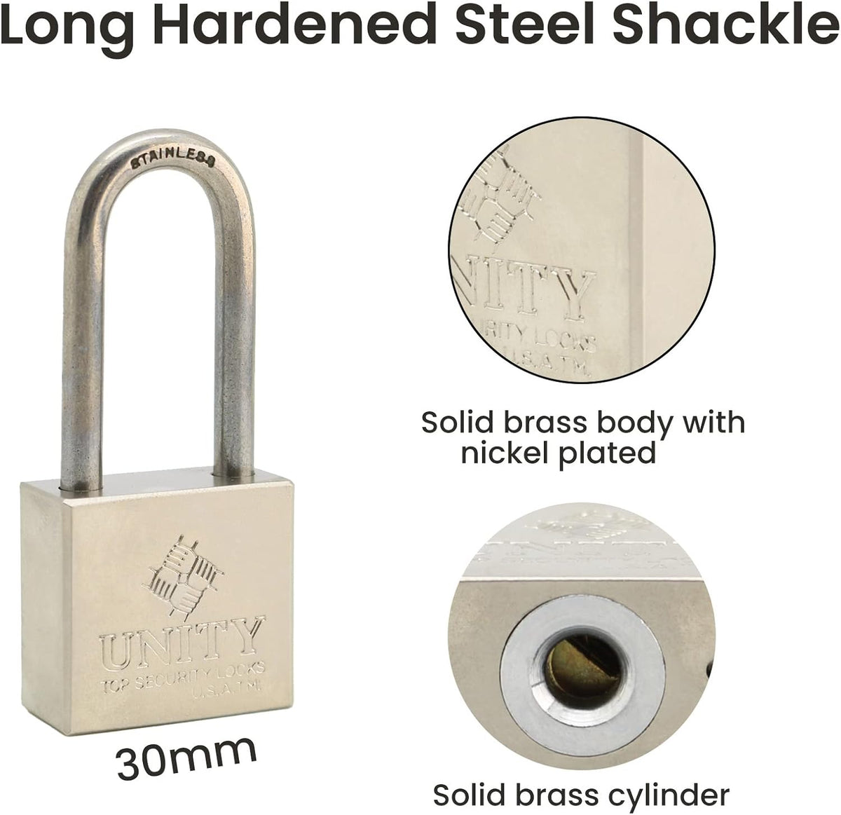 24 Pack Brass Keyed Alike Padlock with Long Shackle D3150