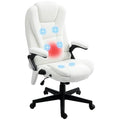White Velvet High Back Reclining Office Chair with Remote U50776