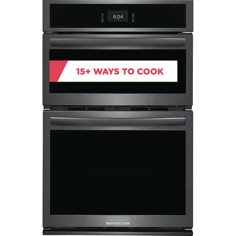 27 in Electric Built-In Wall Oven & Microwave Combination Black Stainless Steel Y838895