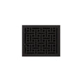Black Powder Cast Iron Wall Register I71471