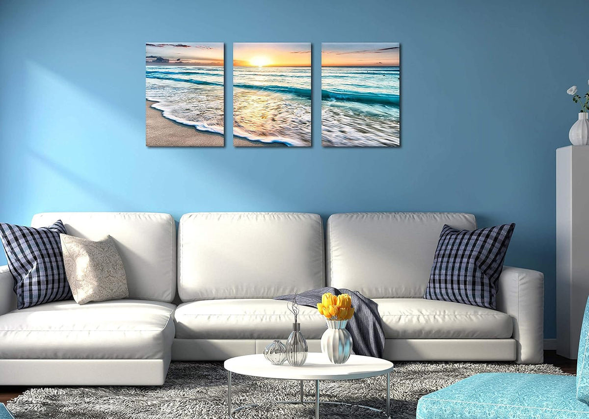 Framed Canvas Wall-Art Oil Painting 12x16inchx3pcs V519503