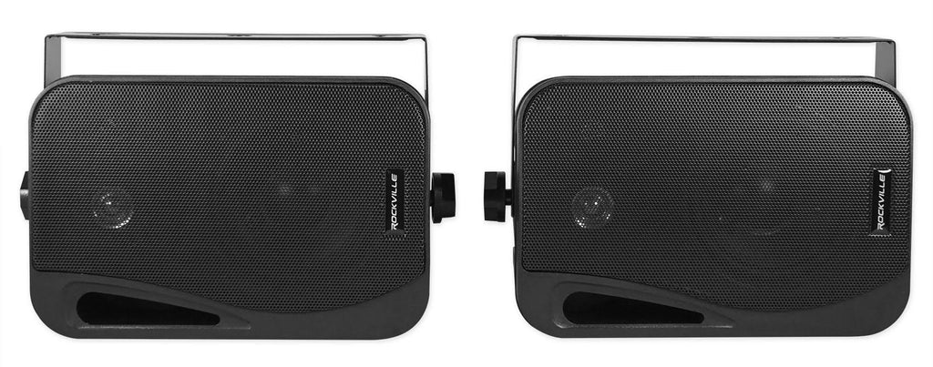 Black 4x22 Marine Box Speakers with Swivel Bracket N159374