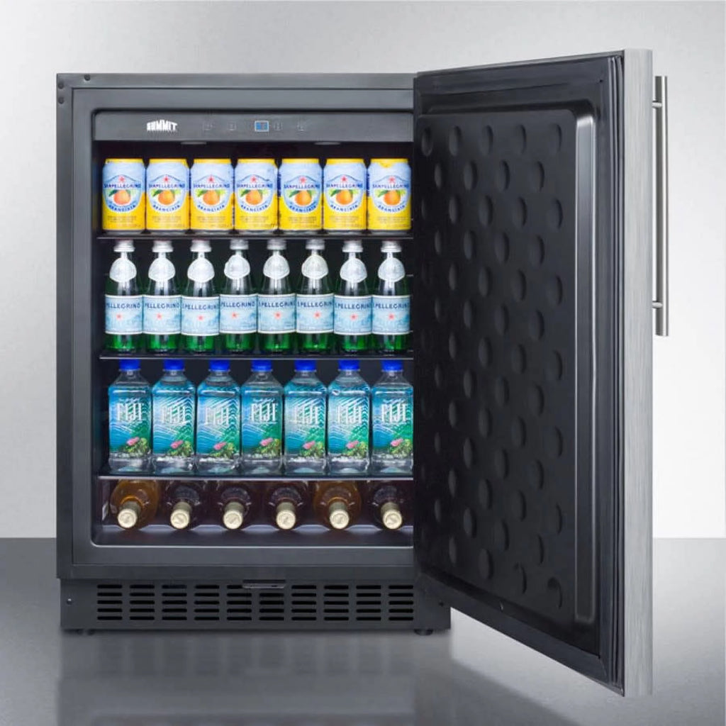 24 in. Stainless Steel Outdoor Built-in Refrigerator with Lock Z250