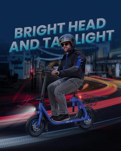 Electric Scooter with Seat and Basket D50939