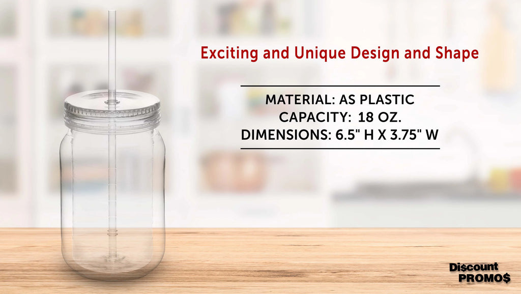 Acrylic Tumblers with Straw 18 oz Set of 10 Clear O609