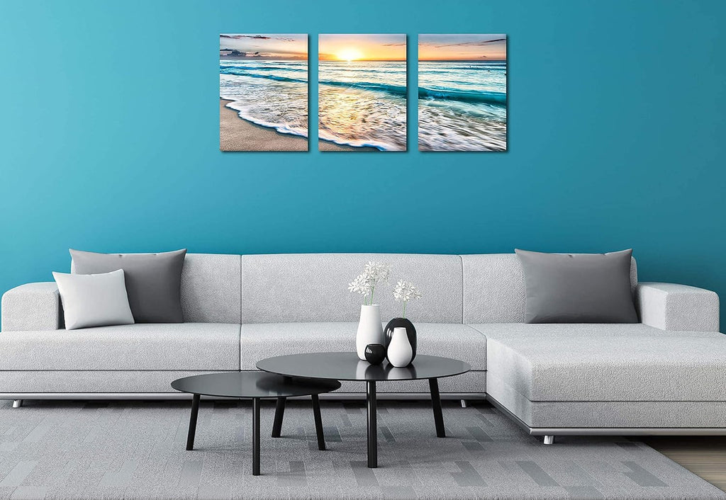 Framed Canvas Wall-Art Oil Painting 12x16inchx3pcs V519503
