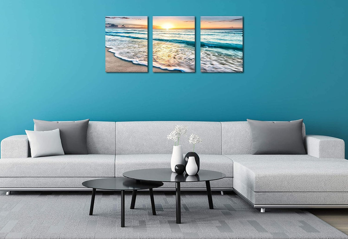 Framed Canvas Wall-Art Oil Painting 12x16inchx3pcs V519503
