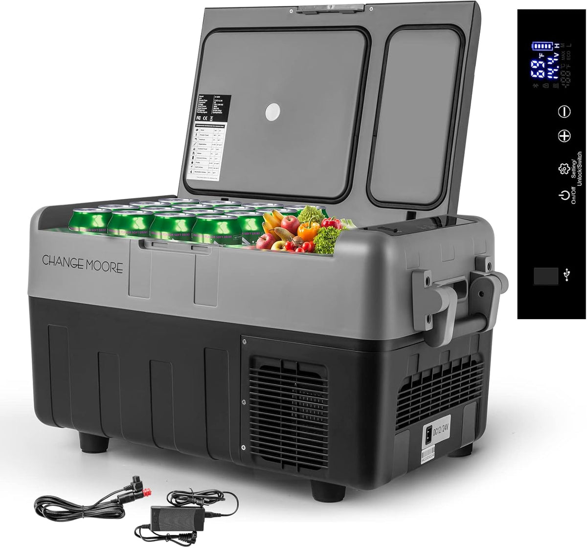 42-Quart Electric Cooler Freezer Refrigerator with AC Adapter B352936