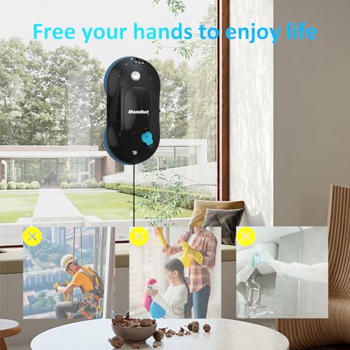 Black Automatic Window Cleaner Robot C162348