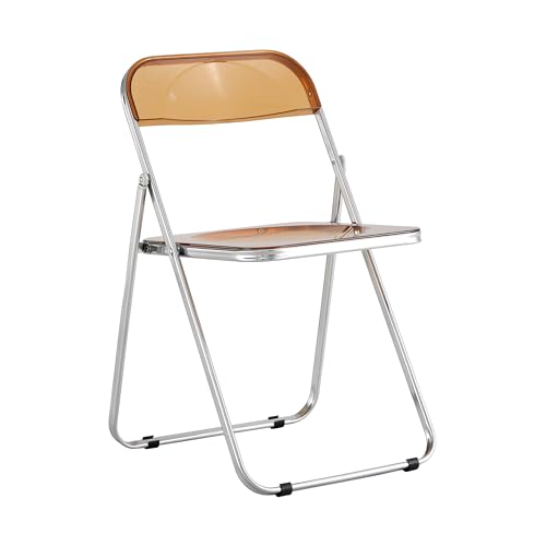 Acrylic Transparent Folding Chair with Steel Frame A5373