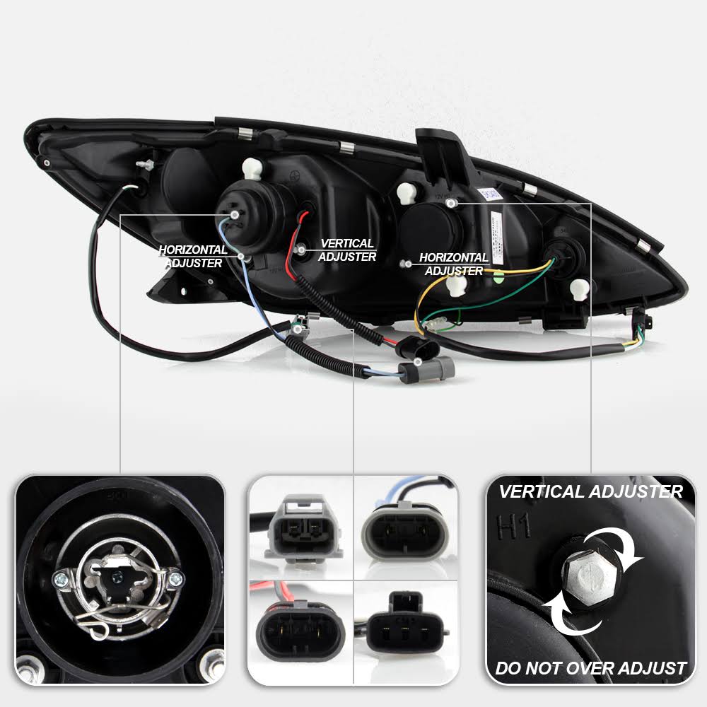Chrome Projector Headlights A167
