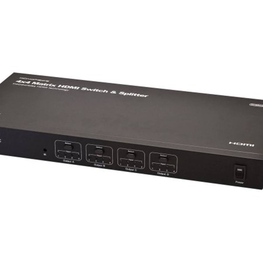 4x4 Matrix HDMI Switch/Splitter Over Cat5e/6 Cable w/Remote V586210