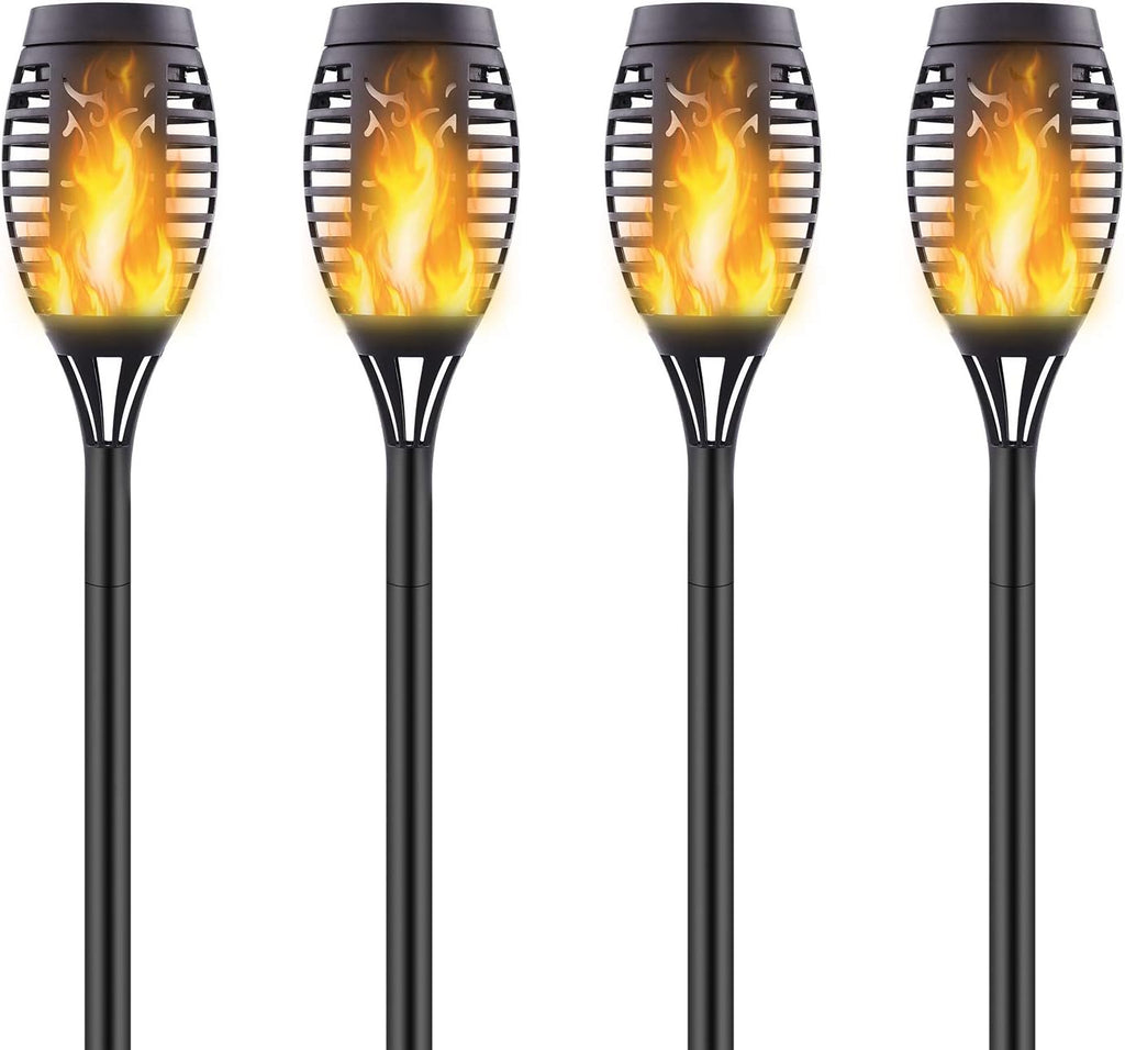 16 Pack Solar Torch Lights with Flickering Flames, Waterproof T669