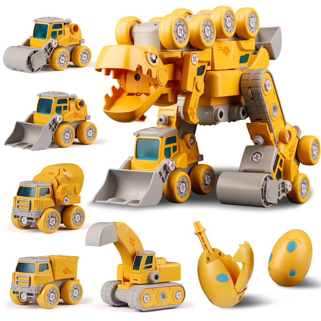5 in 1 Take Apart Dinosaur Robot Building Toys N9905
