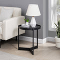 Metal and Glass Side Table A316860