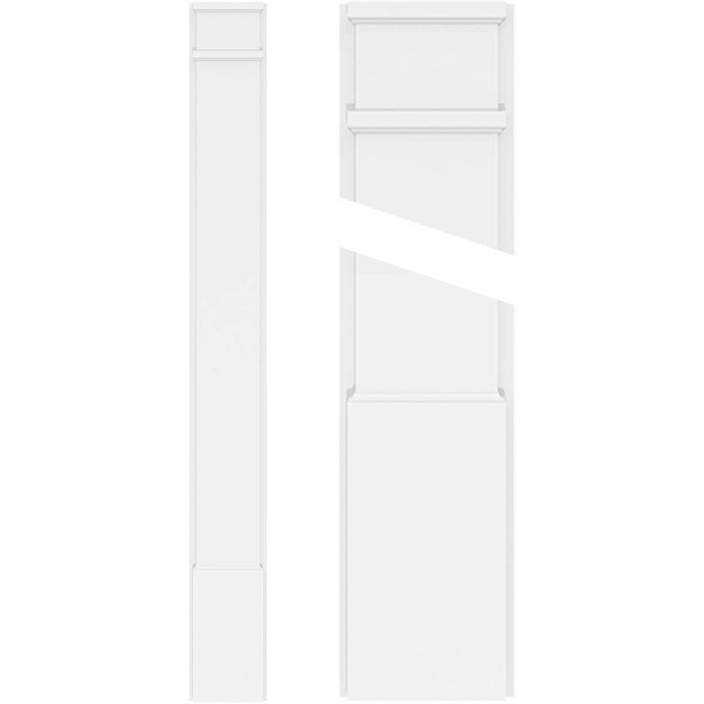 Smooth PVC Pilaster Pair Y9984