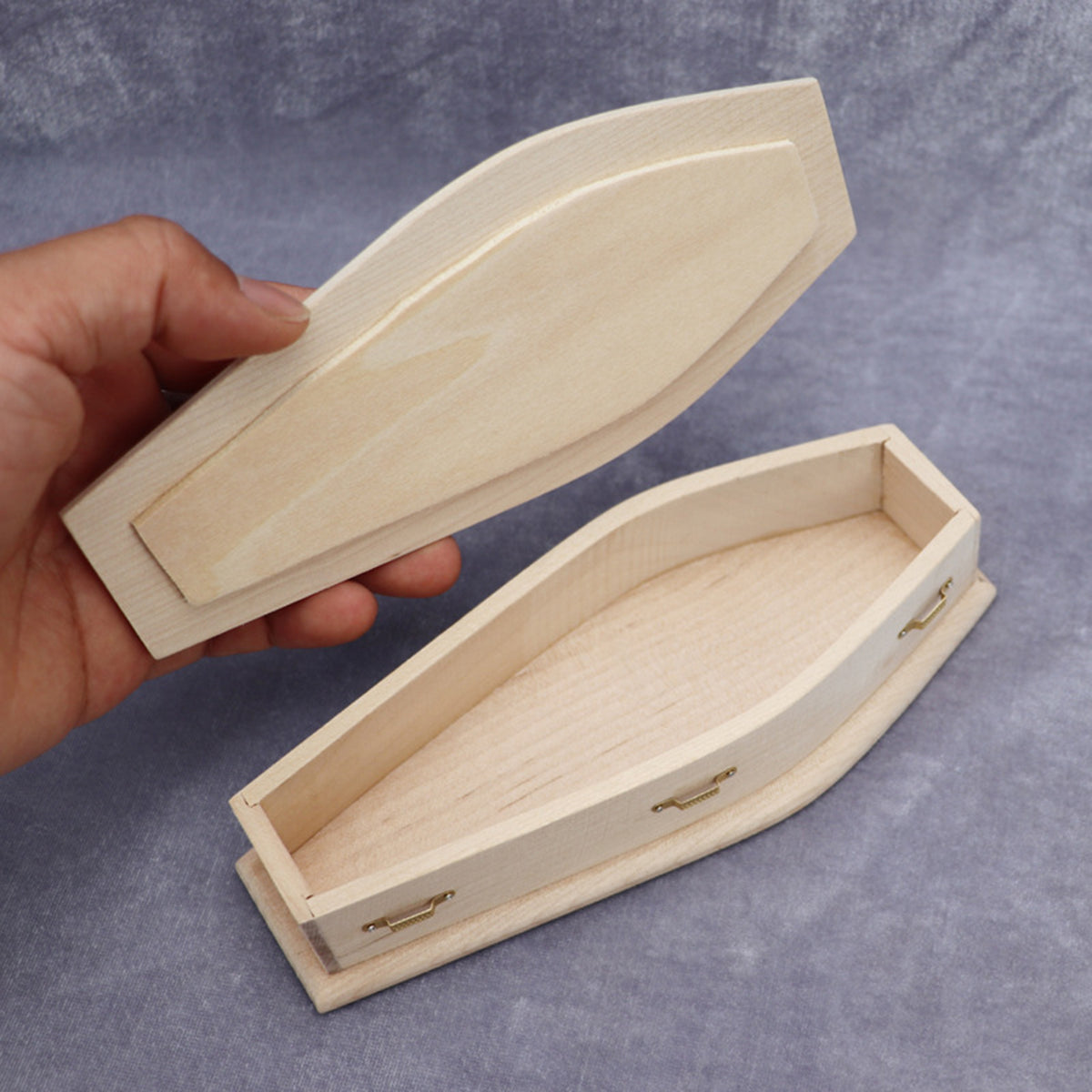 1/12 Scale Miniature Wooden Coffin DIY Decoration O42781