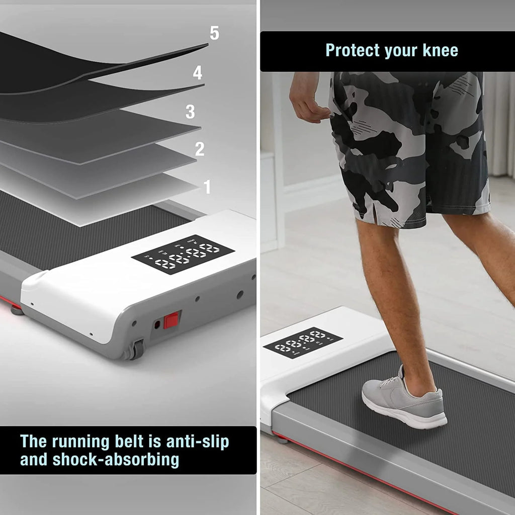 2.5Hp 300lbs Walking Pad Treadmill with Remote Control Q9479
