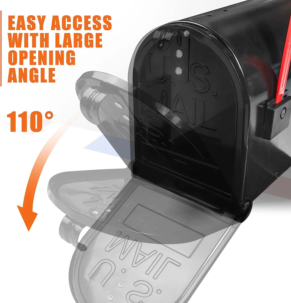 Aluminum Mailbox Door with Magnet Closure U324